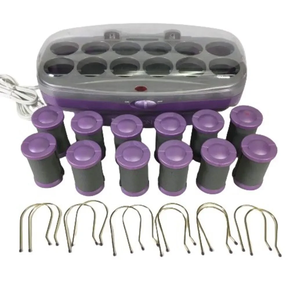 Conair Ion Shine Velvet Hot Rollers Hair Curlers Large 1.5